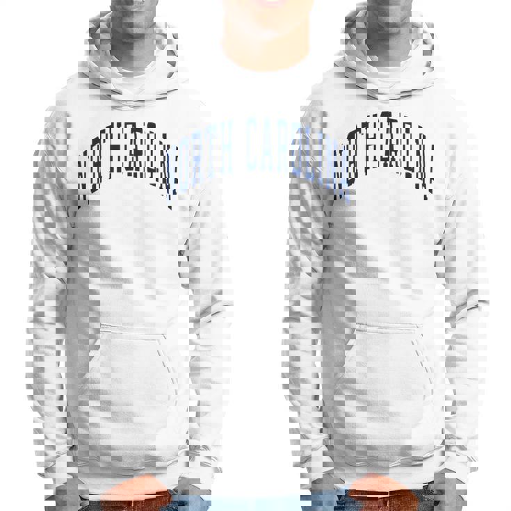 ノースカロライナ代表チームのスタイル ネイビーテキスト 長袖tシャツ パーカー