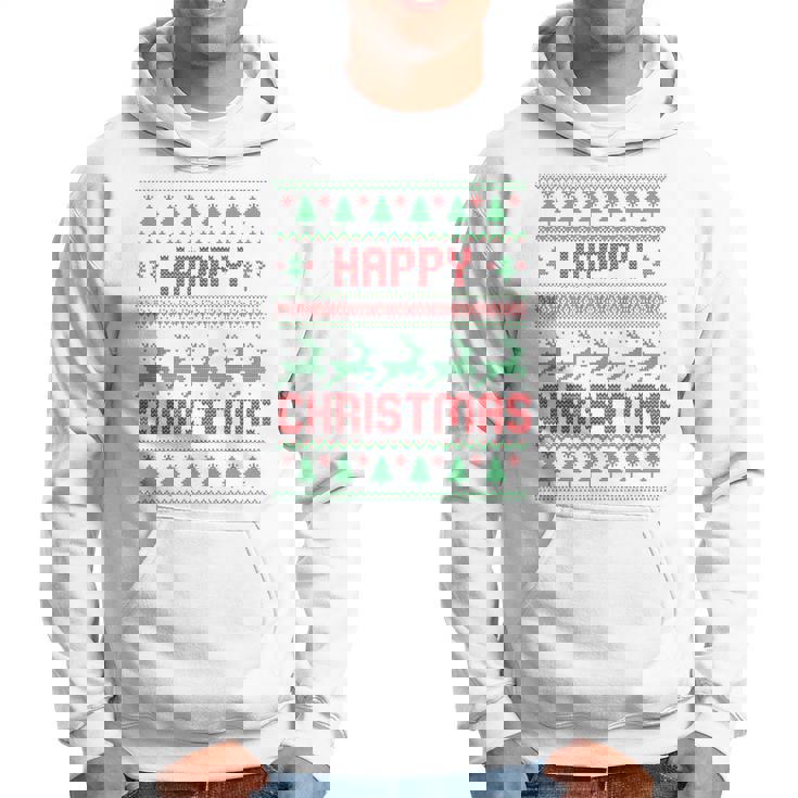 ハッピークリスマス、アグリークリスマス パーカー