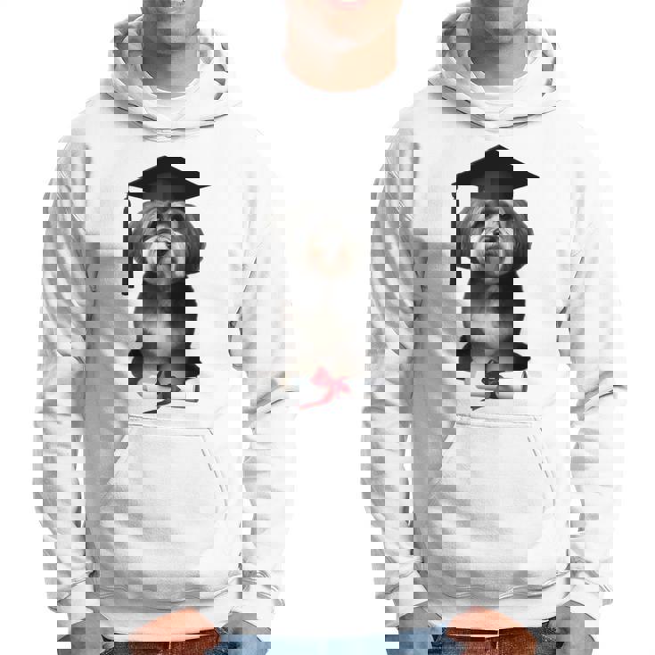 ハバニーズ犬 グラチュエーションキャップ トレーニング 学校 卒業生 オーナー 長袖tシャツ パーカー