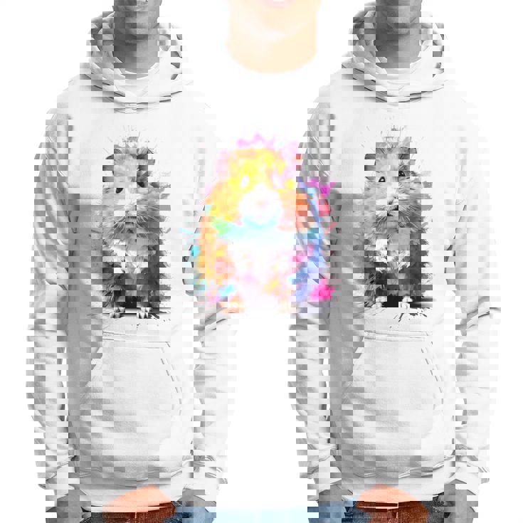 ハムスター 動物 カラフル モチーフ 抽象 アート 絵画 ハムスター パーカー