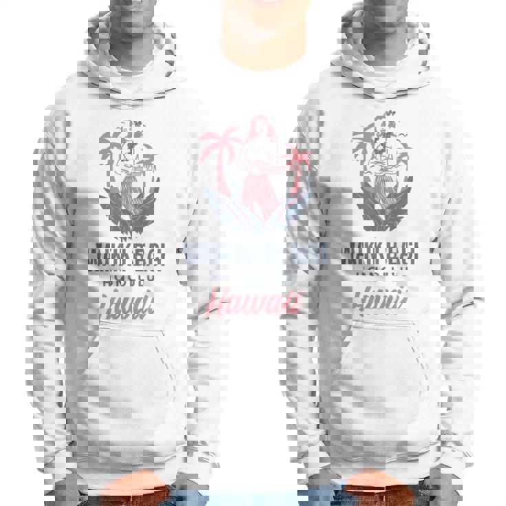 ハワイホノルルのワイキキビーチ パーカー