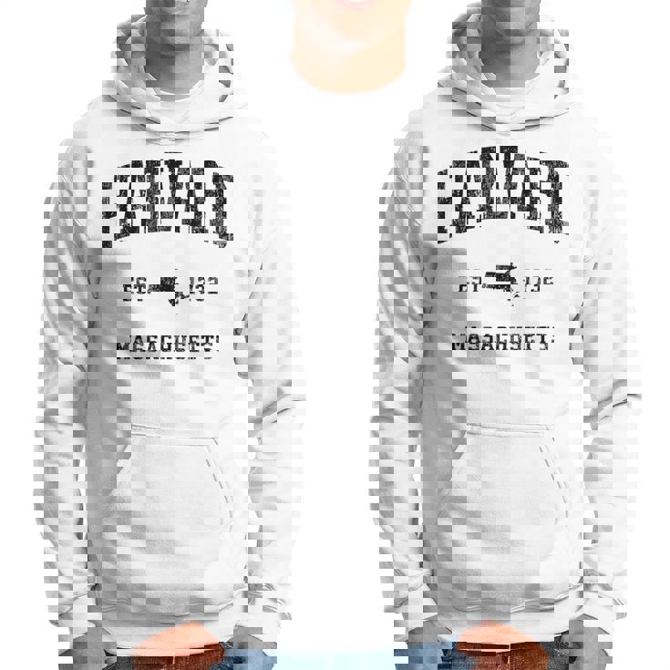 ハーバード マサチューセッツ Ma ビンテージ アスレチック ブラックスポーツデザイン パーカー