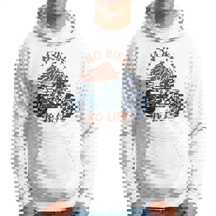 バイク 面白tシャツ No Bike No Life メンズ オートバイ モーターサイクル おもしろ ツーリング 服 パーカー