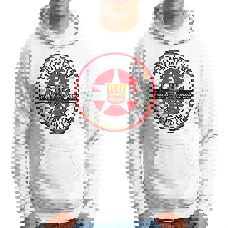 バックプリントのみ レトロ ビンテージ ガソリンスタンド スター モーター オイルカー パーカー