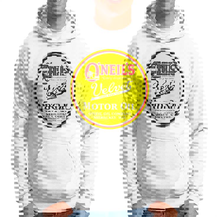 バックプリントのみ レトロ ヴィンテージ ガソリンスタンド オニールのモーターオイル パーカー