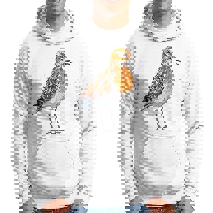 バフブレストのサンドパイパー幾何学模様のパッテンアート、かわいい鳥好き。 パーカー