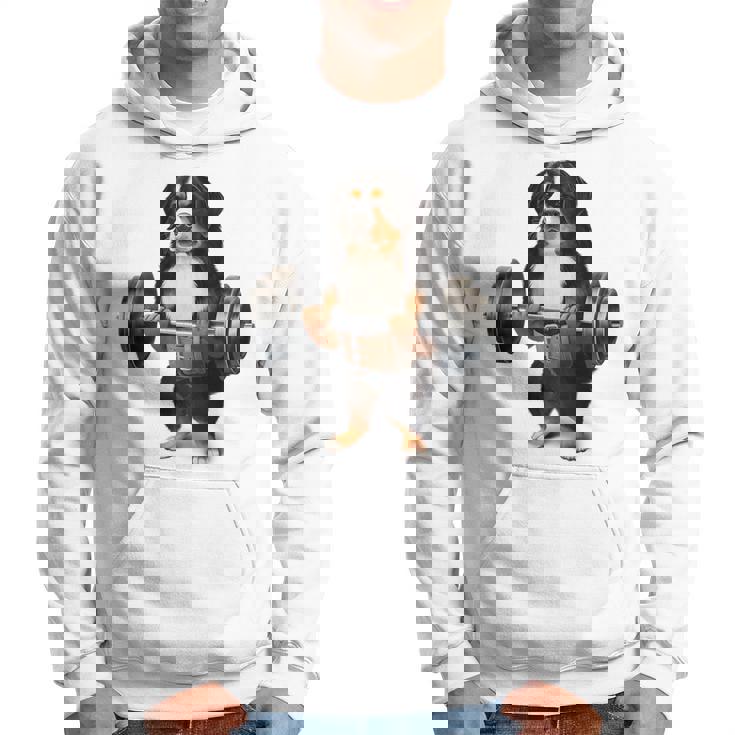 バーニーズマウンテンドッグ ウェイトリフティング フィットネスジム パーカー