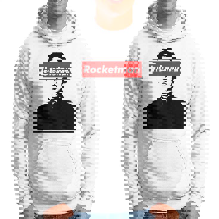 パロディ Kim Jung Un Rocketman ボックスロゴtシャツ パーカー