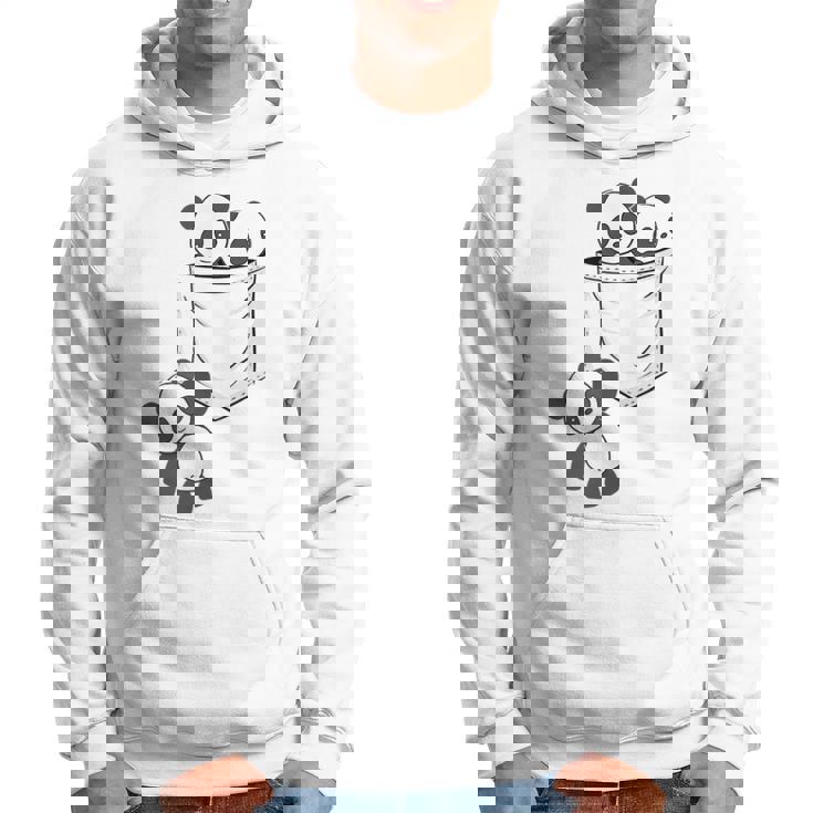 パンダ愛好家のためのポケットの中のかわいいカワイイベイビーパンダ パーカー