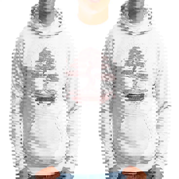 ヒップホップ アーバン ヴィンテージ エッジの効いた Y2k バックプリント ストリートウェア 盆栽 パーカー