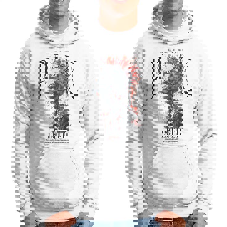 ヒップホップ ヴィンテージ エッジの効いた Y2k バックプリント ストリートウェア パンク スカル パーカー