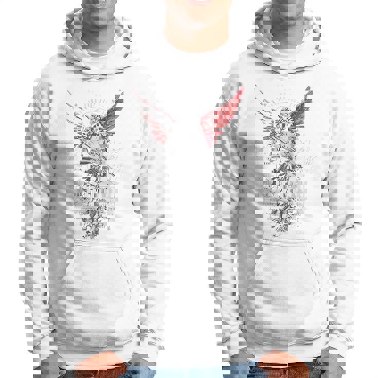 ヒップホップ ヴィンテージ エッジー アーバン Y2k バックプリント ストリートウェア エンジェル パーカー