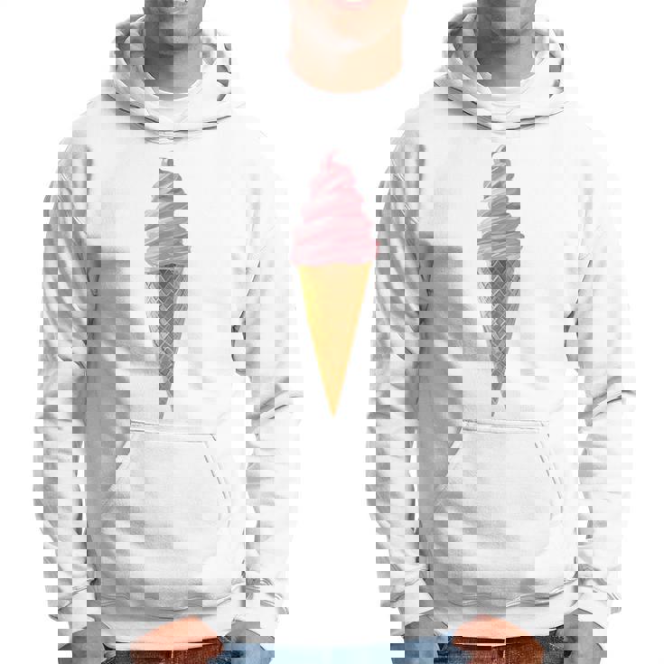 ピンク ソフトサーブ ストロベリー アイスクリーム コーン パーカー