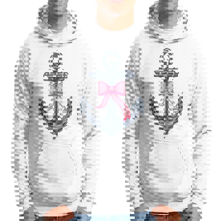 ピンクリボンボウコケット付きマリンアンカー。 パーカー