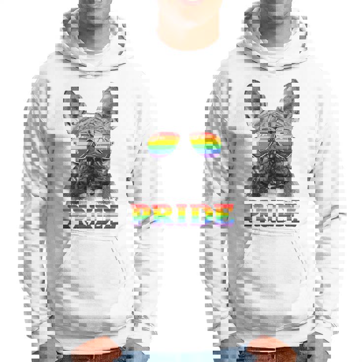 フレンチブルドッグ ゲイプライド Lgbt レインボーフラッグ サングラス Lgbtq パーカー