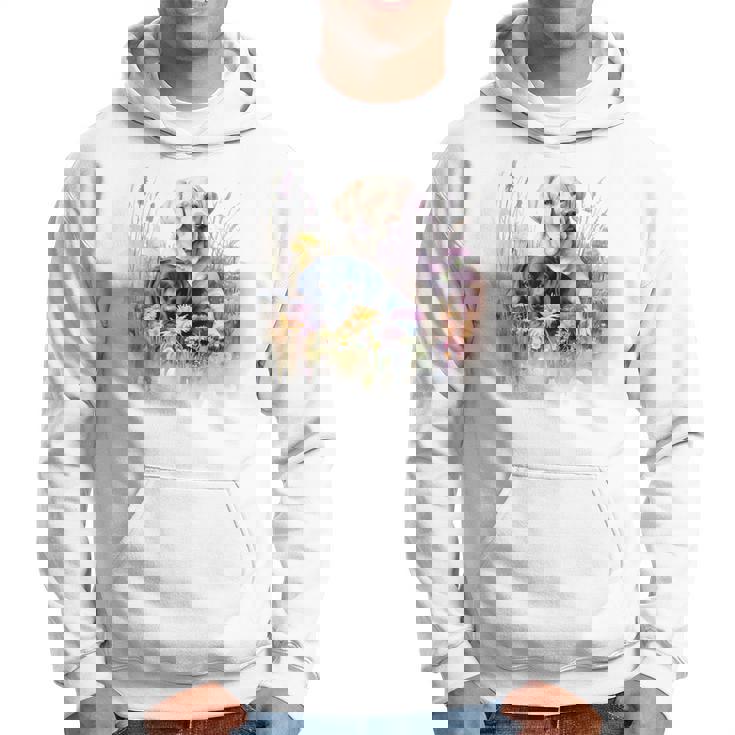 フローラルワイルドフラワー 犬 ラブラドールレトリバー パーカー