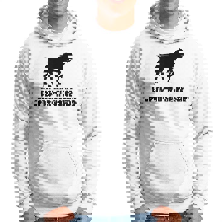 ブリタニー・スパニエル 私はあなたの提案ではなく私の鼻に従います パーカー