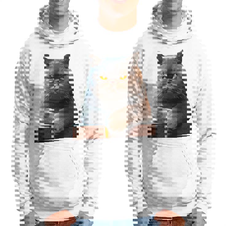 ブリティッシュショートヘア猫猫ママ猫ママかわいい猫 長袖tシャツ パーカー