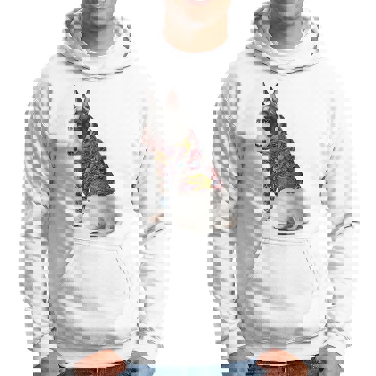 ブルテリア犬 日本龍 タトゥー入り イレズミ パーカー