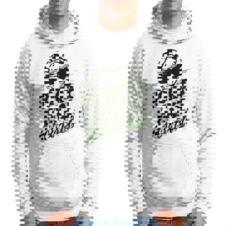 ポーカーフェイス活性化テキサスホールデムポーカーカード愛好家。 パーカー