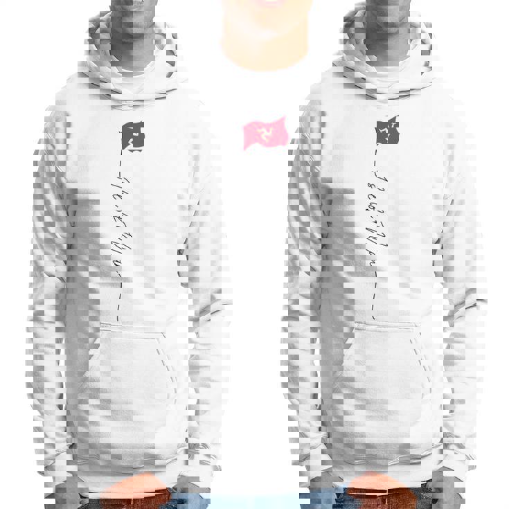 マン島の旗 マン島 マン島 愛国的な旗 パーカー