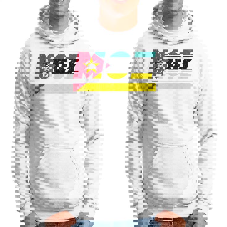 モザンビークデザイン。国旗付きモザンビーク衣装 Moz パーカー