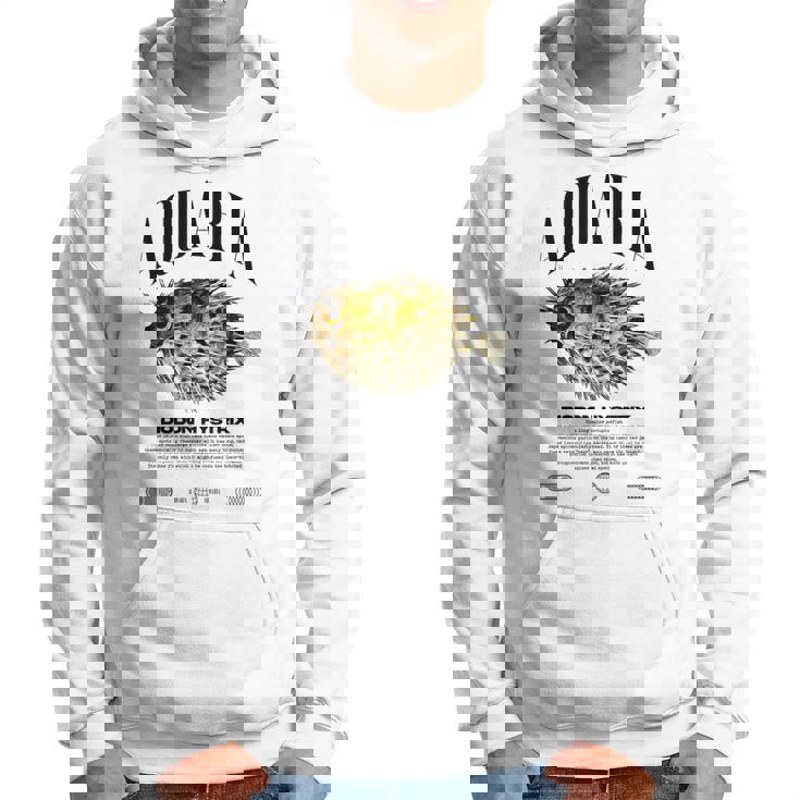 ヤマアラシ フグ 魚飼い モダンストリートウェア パーカー