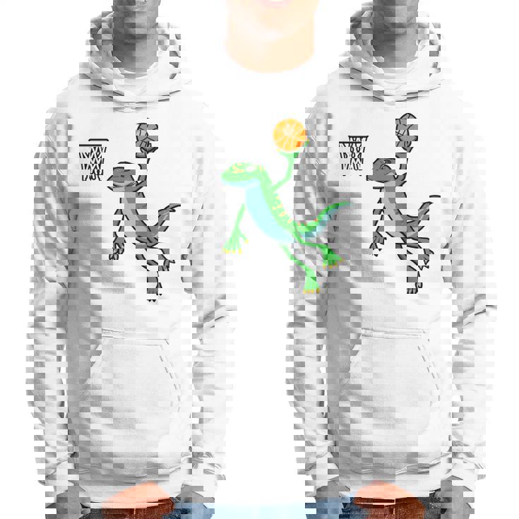 ヤモリ バスケットボール ホビー スポーツ 爬虫類 長袖tシャツ パーカー