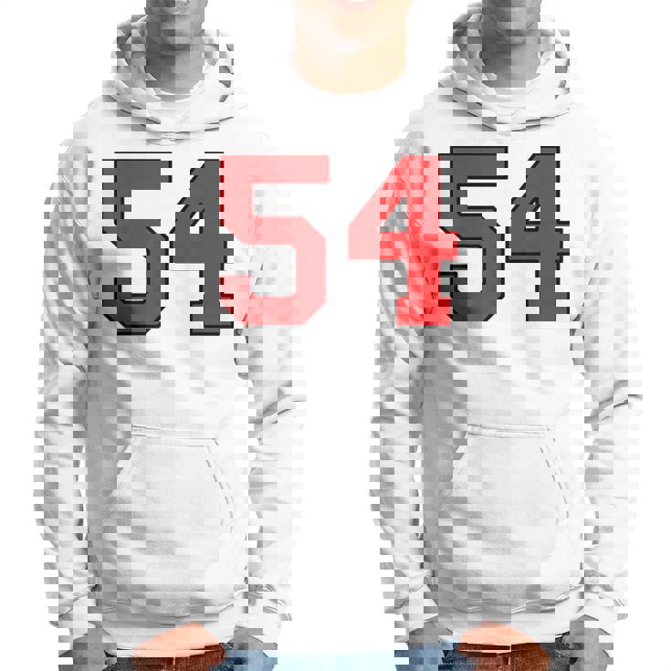 ラッキーナンバー54 クラシックカレッジアメリカン代表チームのファンプレイヤー パーカー