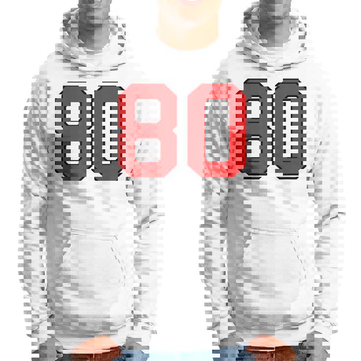 ラッキーナンバー80 クラシックカレッジアメリカン代表チームのファンプレイヤー パーカー