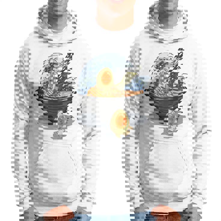 ラーメン 海 波 寝ぼける たまご パーカー