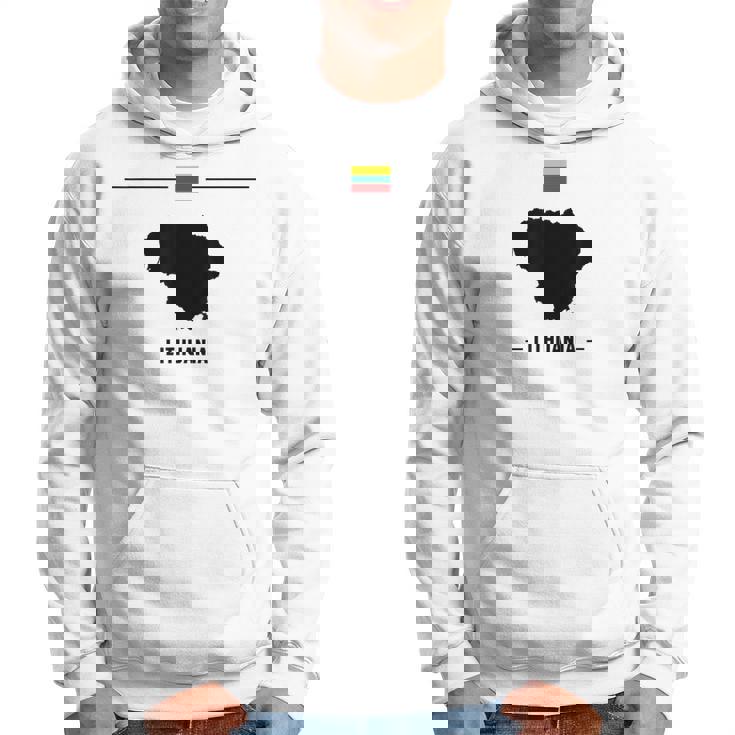 リトアニアの国旗、地図と国名リトアニア。 パーカー