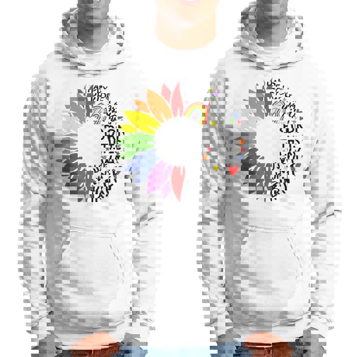 レインボー ヒマワリ ハッピー プライド パーカー