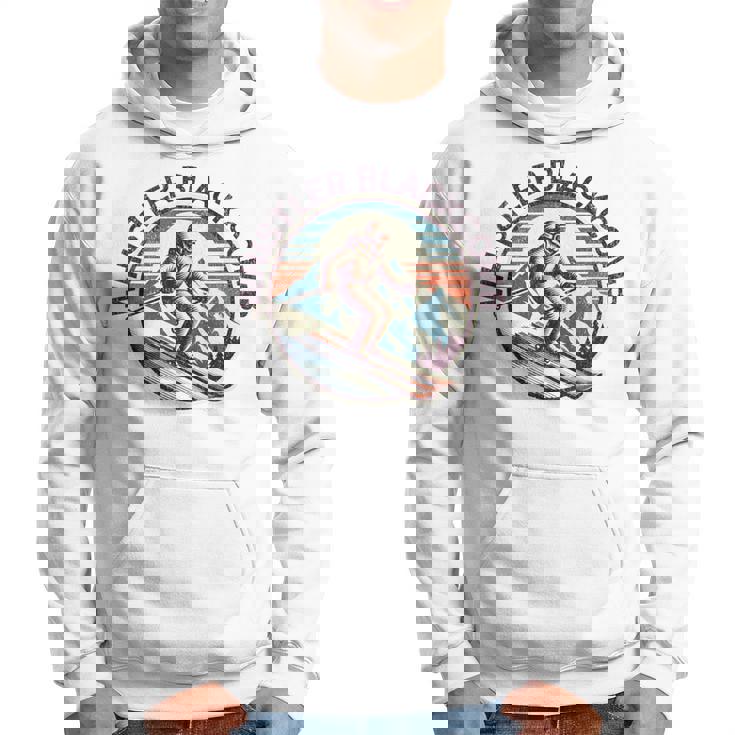 レトロ ヴィンテージ ウィスラー ブラッコム カナダ スキー リゾート 冬 パーカー