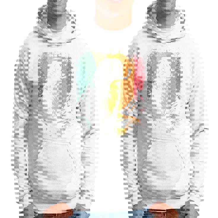 レトロなビンテージデザインのバーニーズマウンテンドッグ 長袖tシャツ パーカー