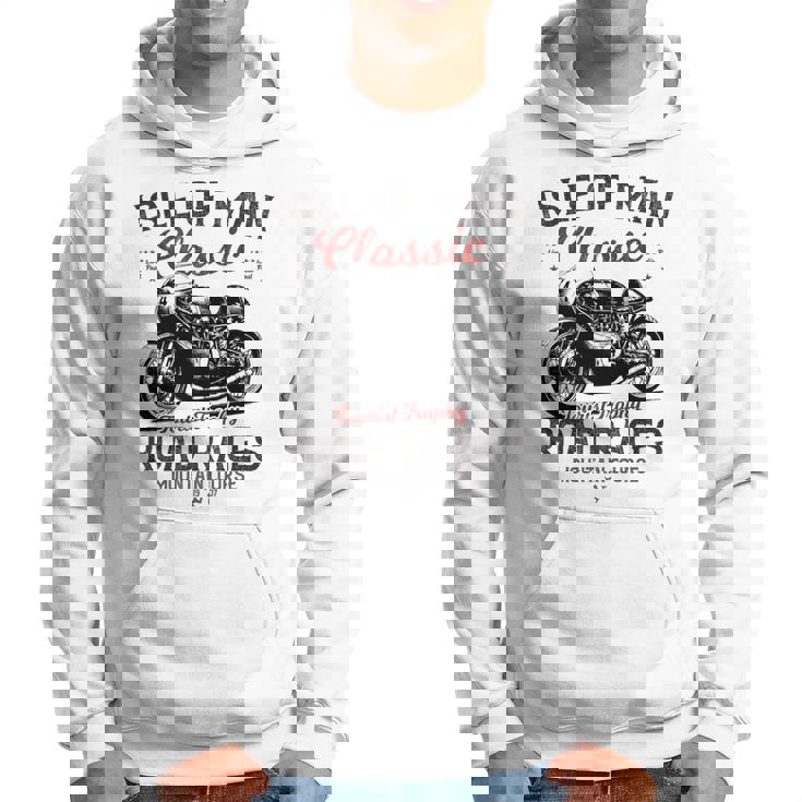 レトロマン島ttレースヴィンテージバイクレース 長袖tシャツ パーカー