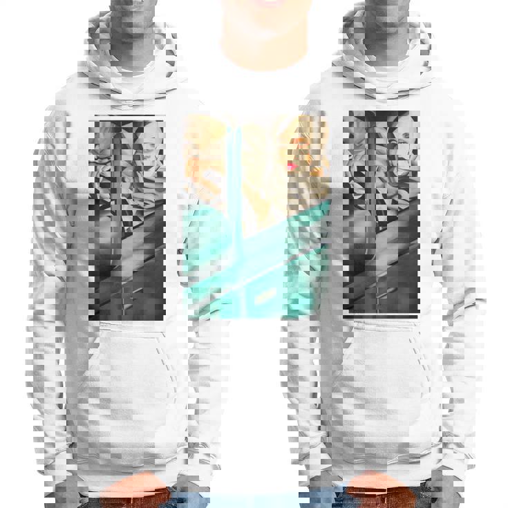 レンピカセルフポートレートの絵画autoportrait タマラ・ド・レンピッカ 長袖tシャツ パーカー