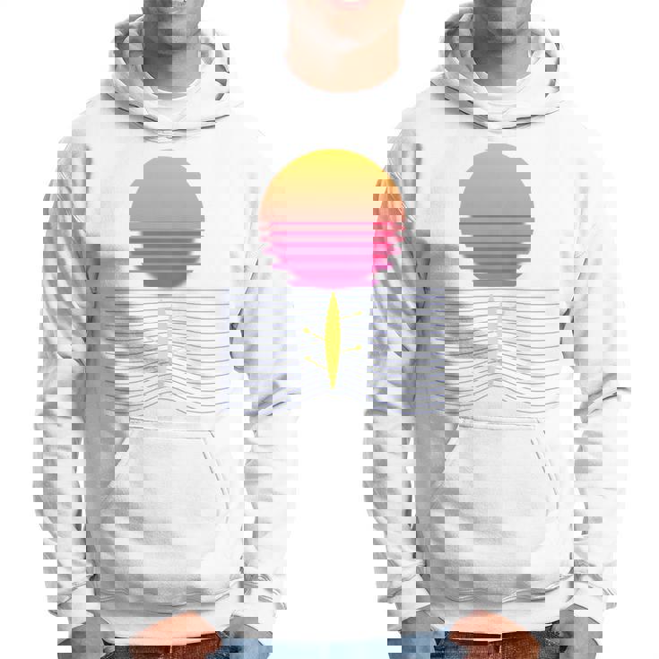 ローイング レトロ サンセット I チーム ローイング ボート ローイング スポーツ 長袖tシャツ パーカー