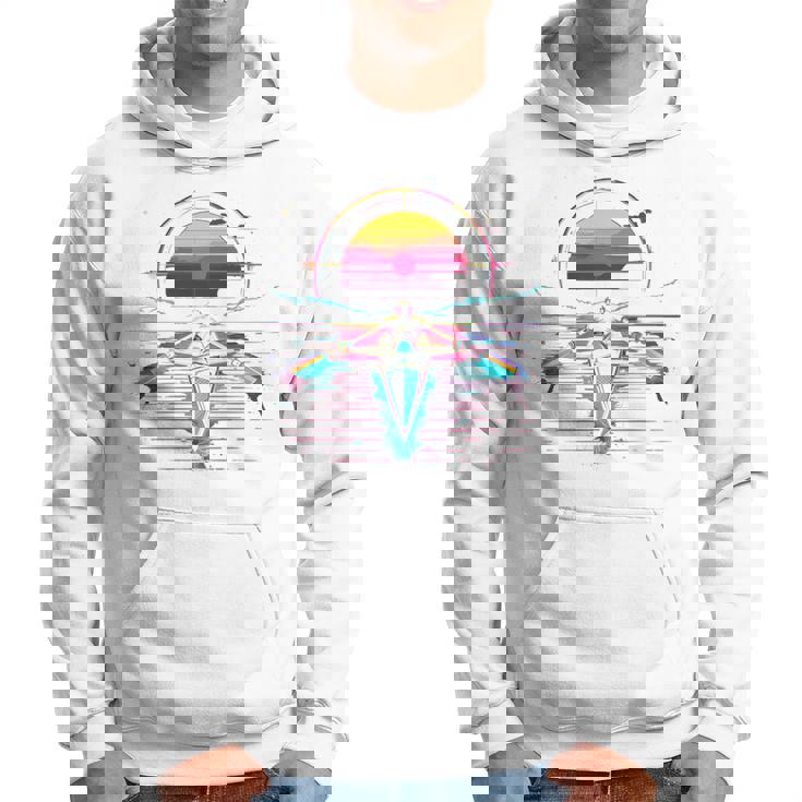 ローイング レトロウェーブ スカーリング 長袖tシャツ パーカー