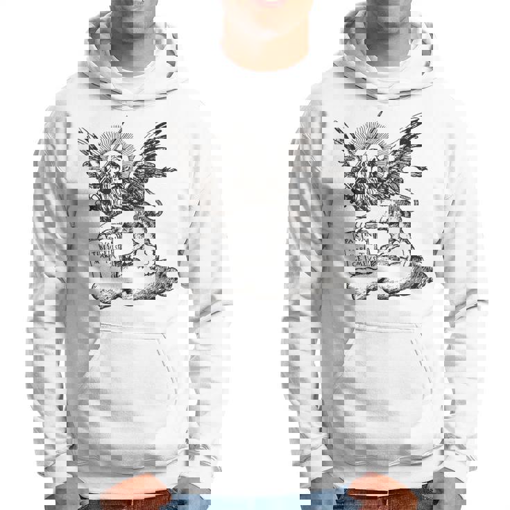 ヴェネツィア共和国のサンマルコ市の翼のあるライオン。 パーカー