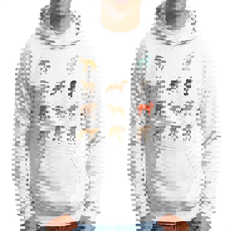 世界のオオカミ 長袖tシャツ パーカー