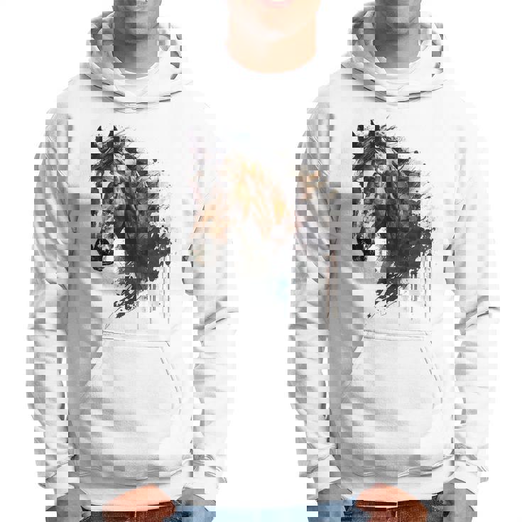 乗馬アート アニマルプリント 馬モチーフ 馬 パーカー