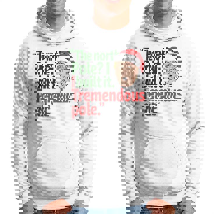 北極I Build It Tremendous Pole 面白い トランプ クリスマス 長袖tシャツ パーカー