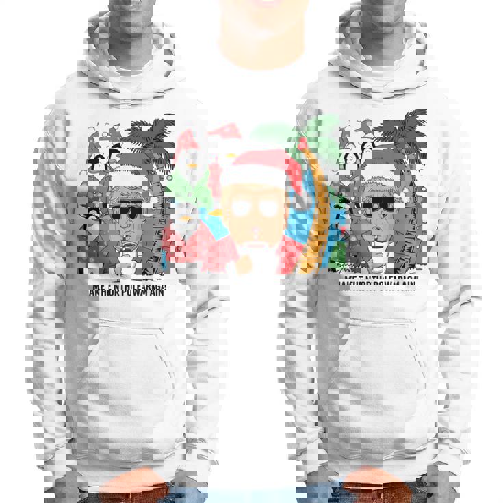 北極を再び暖かく 面白い トランプ ホットココアトロピック 長袖tシャツ パーカー