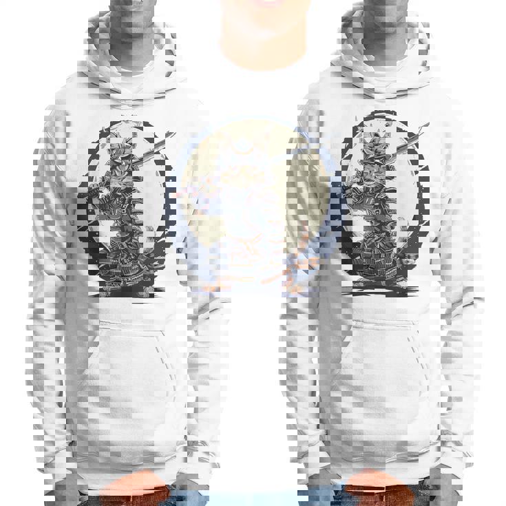 古代忍者猫 日本の子猫 刀猫 サムライキャット パーカー