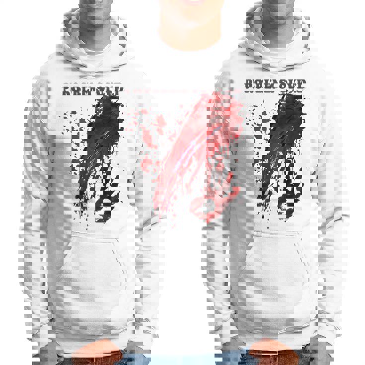 問題解決 血まみれのシャツ 血まみれのホラー パーカー