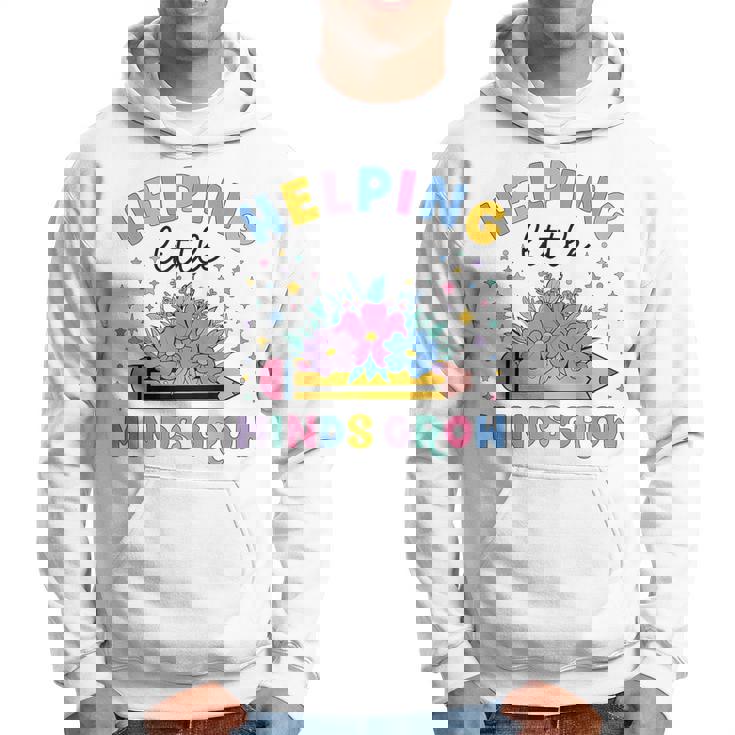 小さな心の成長を助ける ワイルドフラワー 幼稚園 先生 パーカー