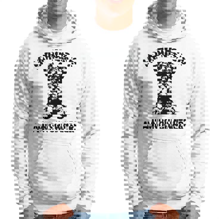 幸せはミニシュナウザー 長袖tシャツ パーカー