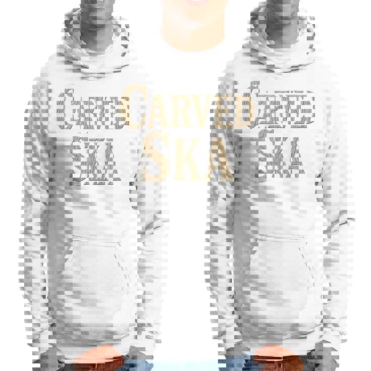 彫刻スカ 長袖tシャツ パーカー