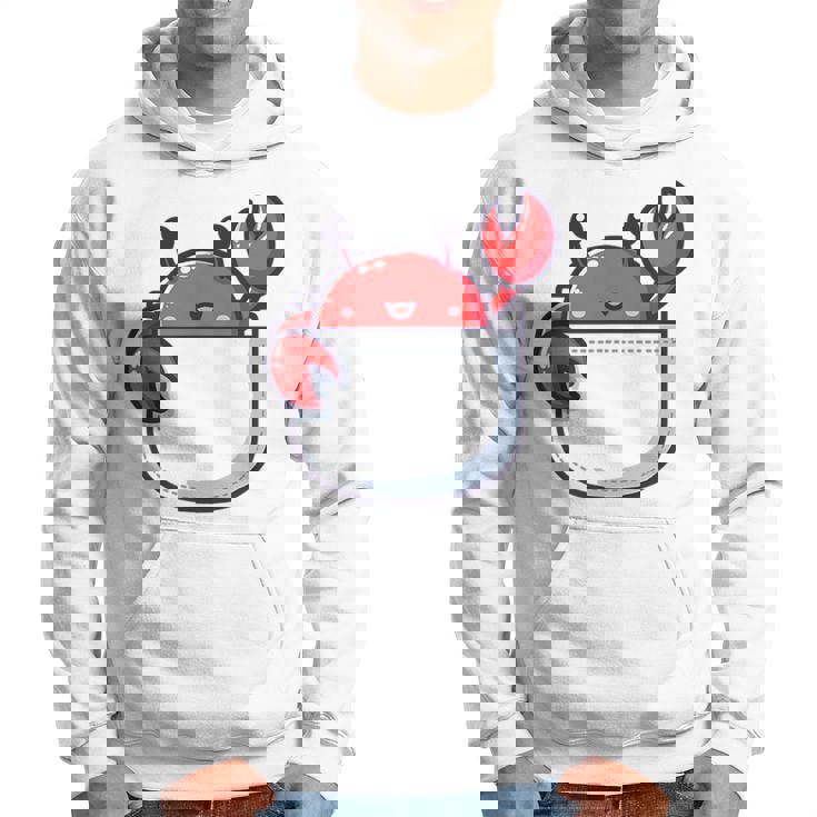 愛らしい かわいい ちび 和 ポケット カワイイ カニ パーカー